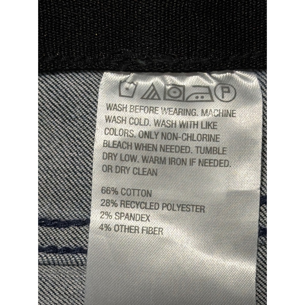 WynneDenim Womens 24W Straight Leg Front Seam Indigo Blue Jeans 833085 - Picture 4 of 5
